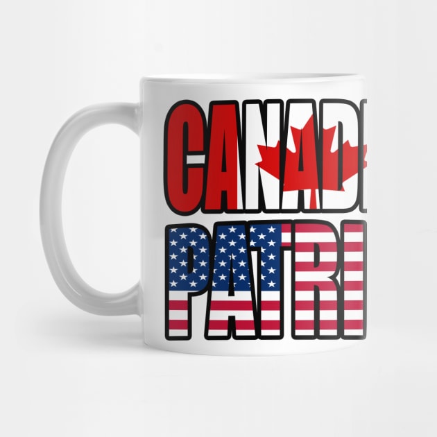 Canadian American Patriot Pride Heritage Flag Gift by Just Rep It!!